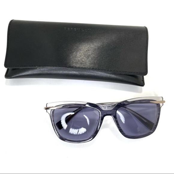 Derek Lam Vivien Ink Sunglasses Navy Blue Glasses main image 7